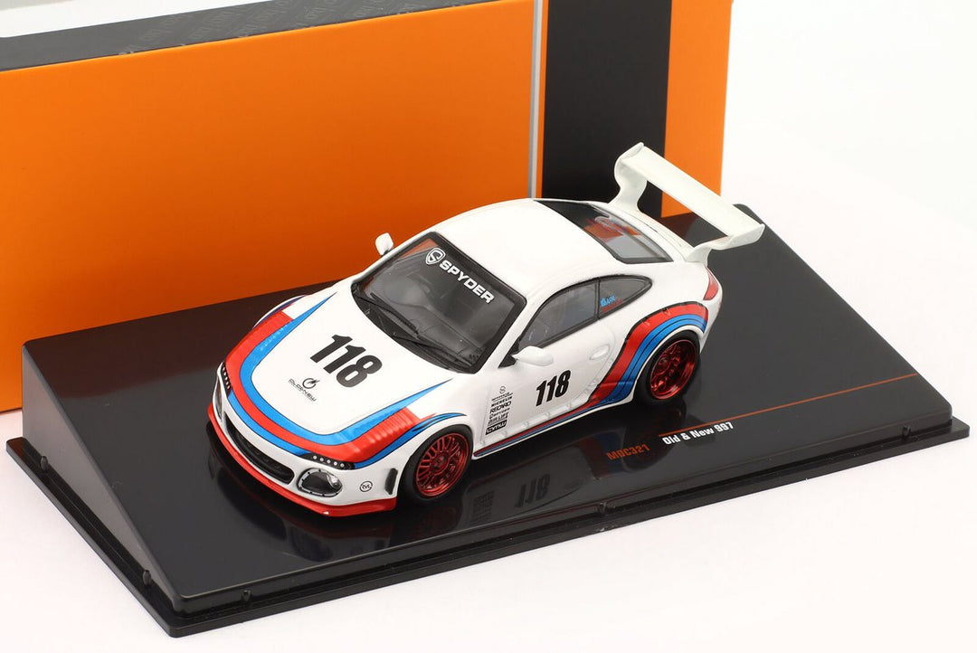 Ixo Porsche 997 Coupé n° 111 Martini Racing 1999 Blanc 1:43