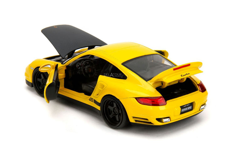 Jada Porsche 911 Turbo 997 Geel Hyper-Spec