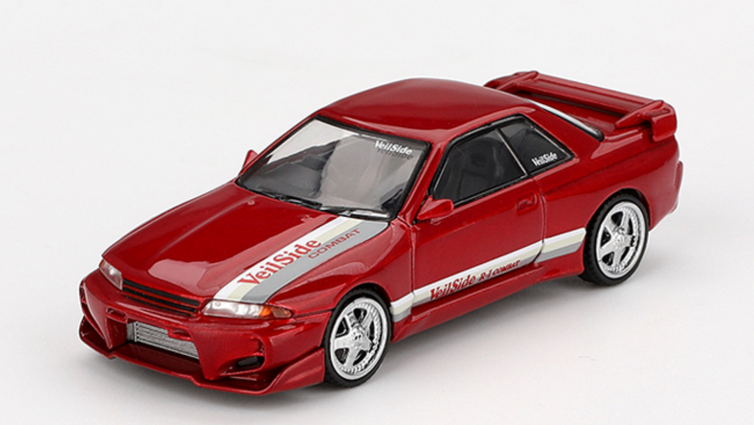 Mini GT Nissan Skyline GT-R (R32) VeilSide Combat CI Rouge Gemme