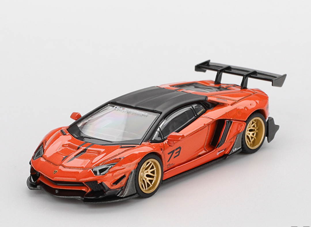 Mini GT LB★WORKS Lamborghini Aventador Orange MDX 2025 - Édition limitée