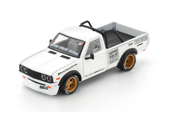 POP RACE Pandem Datsun 620 Blanc - 1:64