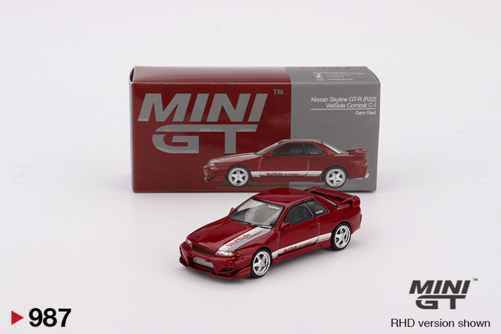 Mini GT Nissan Skyline GT-R (R32) VeilSide Combat CI Rouge Gemme