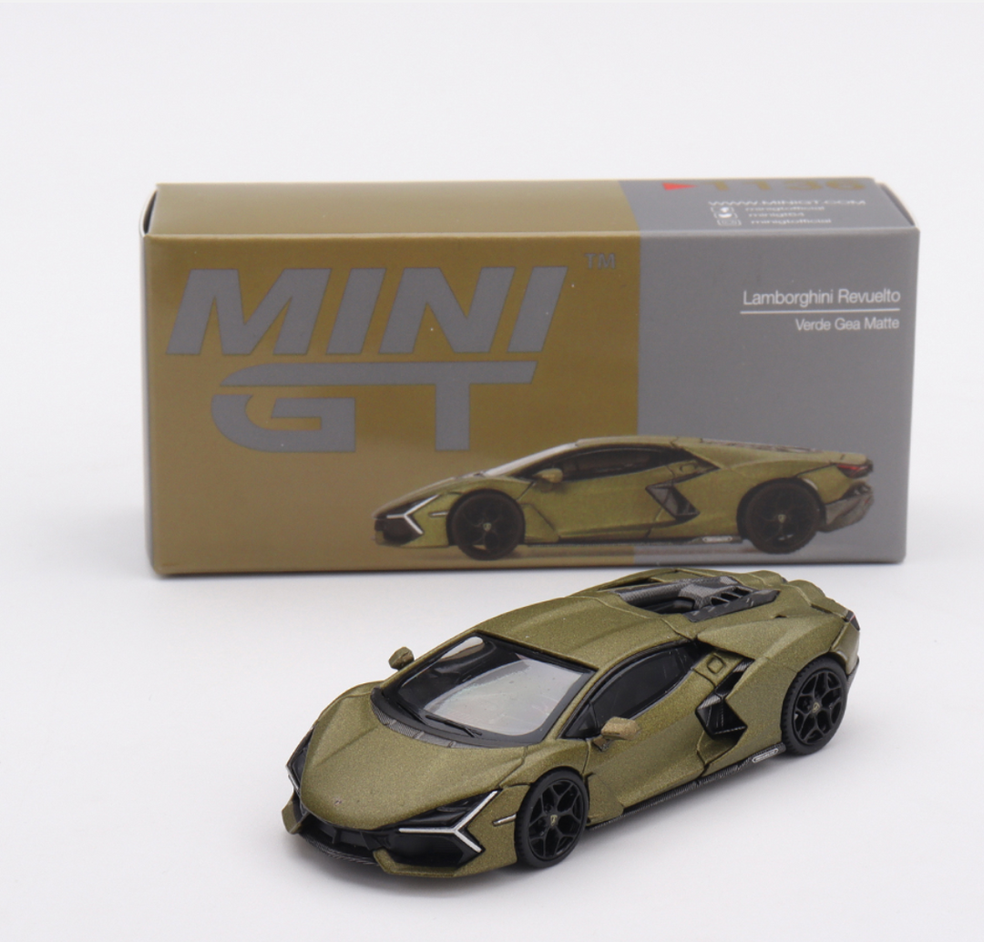 Mini GT Lamborghini Revuelto Verde Gea Mat
