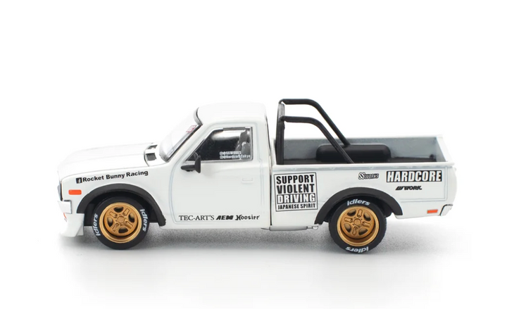 POP RACE Pandem Datsun 620 Blanc - 1:64