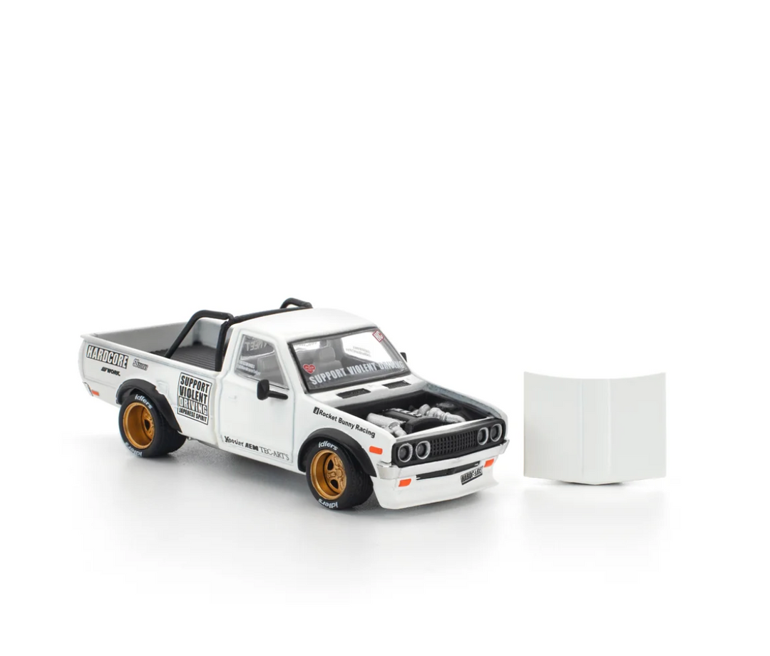 POP RACE Pandem Datsun 620 Blanc - 1:64