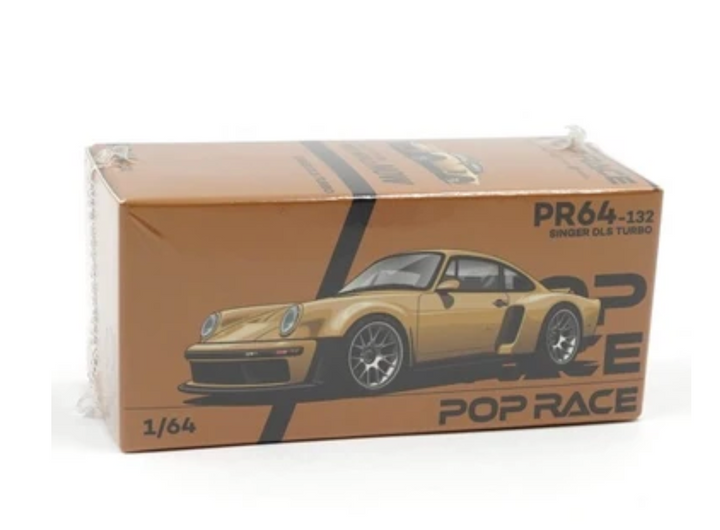 POP RACE Porsche Singer DLS Turbo Gold - 1:64