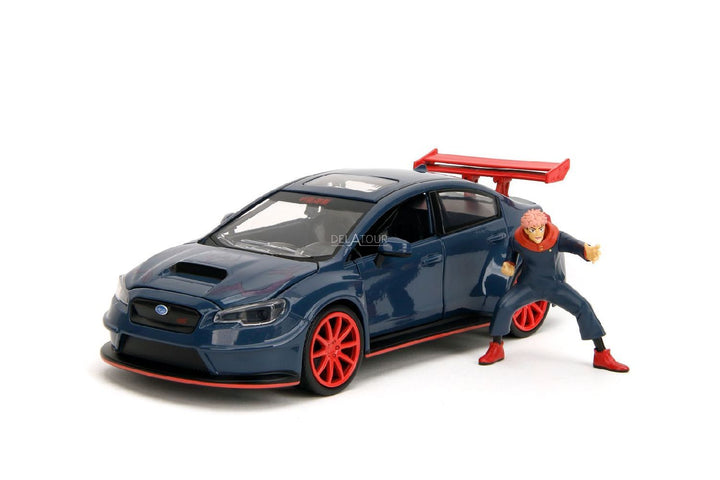 Jada Subaru WEX STI with Yuji Itadori Blauw Jujutsu Kaisen