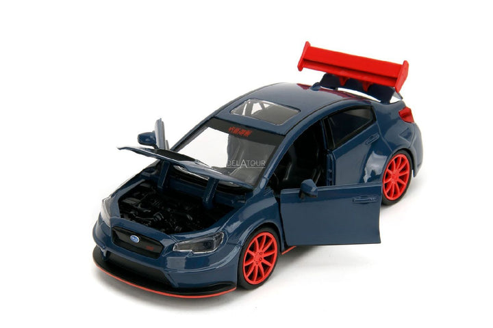 Jada Subaru WEX STI with Yuji Itadori Blauw Jujutsu Kaisen