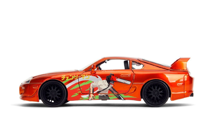 Jada Toyota Supra &amp; Chainsaw Man Orange
