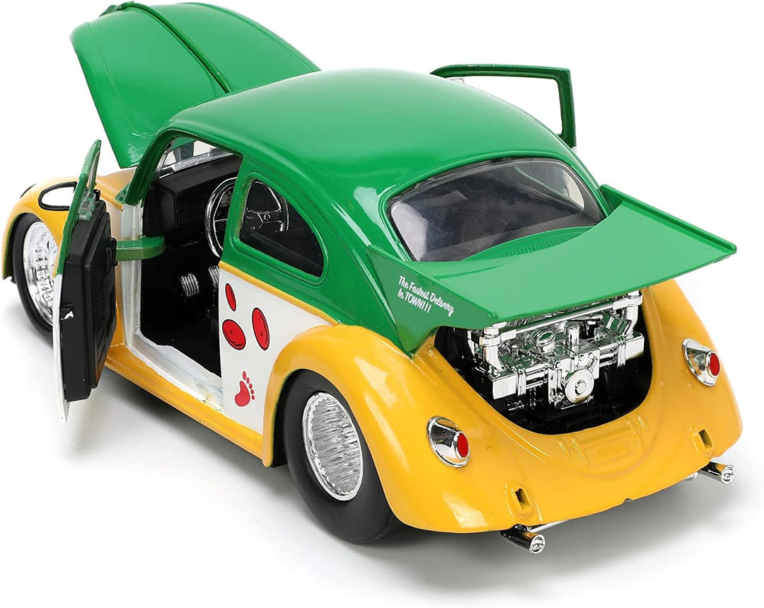 Jada Volkswagen Drag Beetle &amp; Michelangelo Les Tortues Ninja