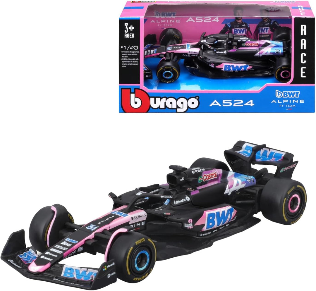 Burago BWT Alpine A524 n°10 Pierre Gasly 2024 1:43