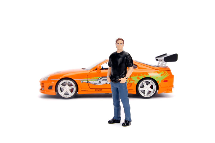 Jada Brian´s Toyota Supra met figurine Oranje Fast &amp; Furious