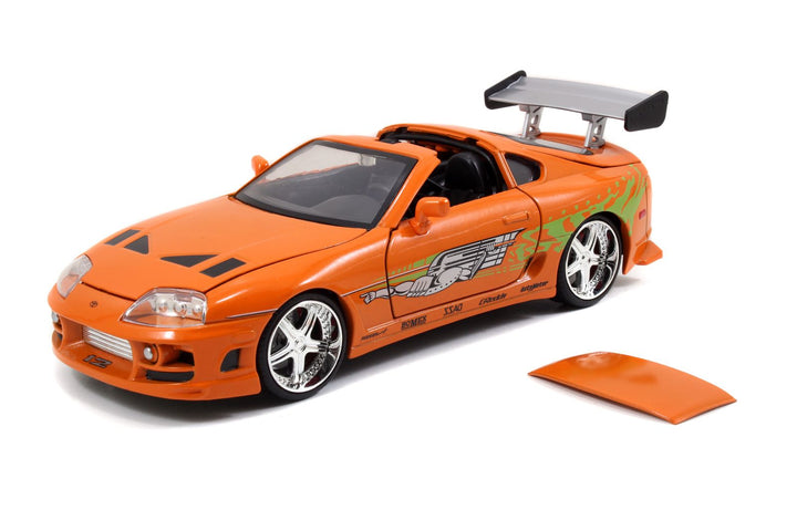 Jada Brian´s Toyota Supra met figurine Oranje Fast &amp; Furious