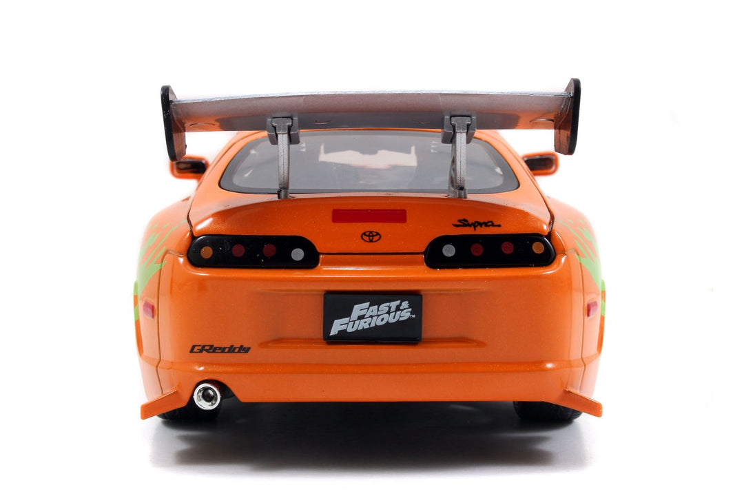 Jada Brian´s Toyota Supra met figurine Oranje Fast &amp; Furious