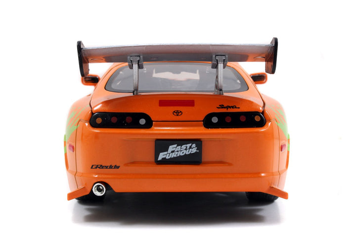 Jada Brian´s Toyota Supra met figurine Oranje Fast &amp; Furious