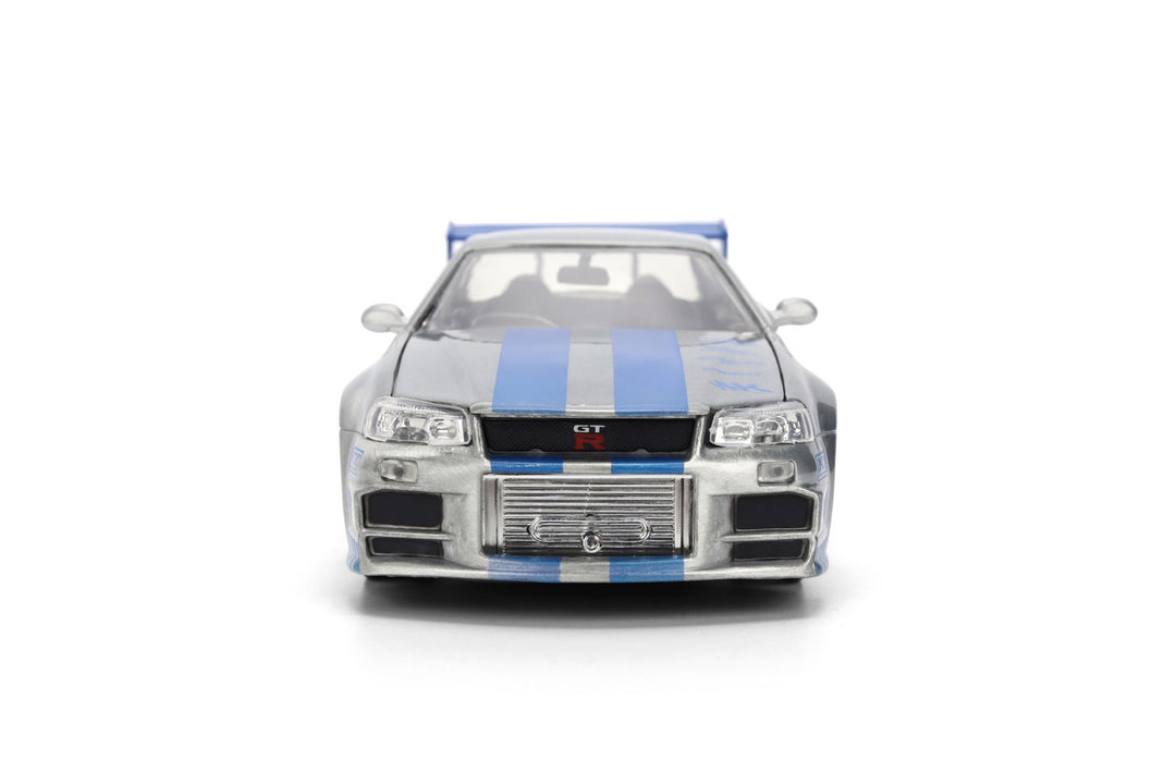 Jada Brian´s Nissan Skyline GT-R R34 Brushed Zilver Fast &amp; Furious