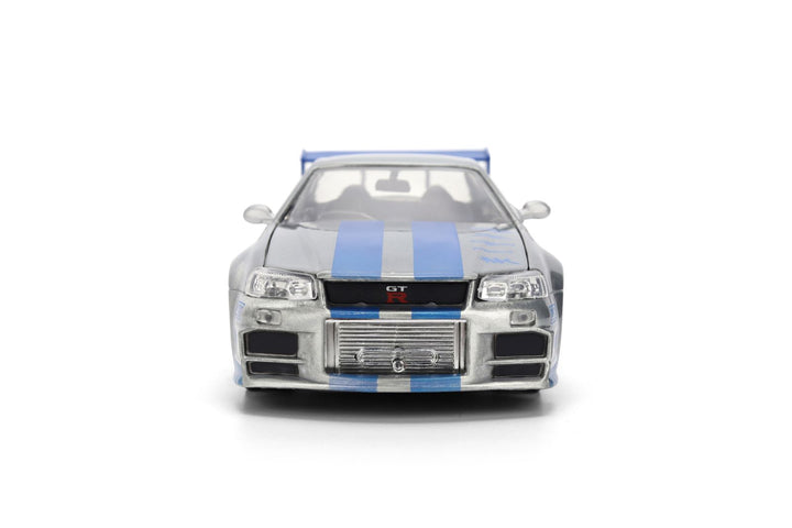 Jada Brian´s Nissan Skyline GT-R R34 Brushed Zilver Fast &amp; Furious