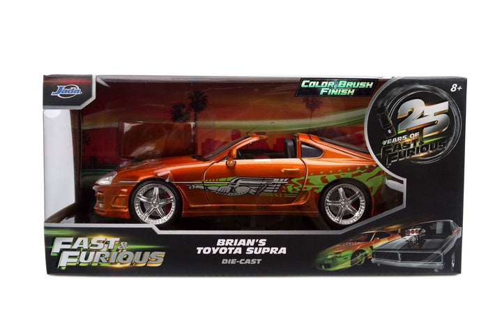 Jada Brian´s Toyota Supra Orange brossé Fast &amp; Furious