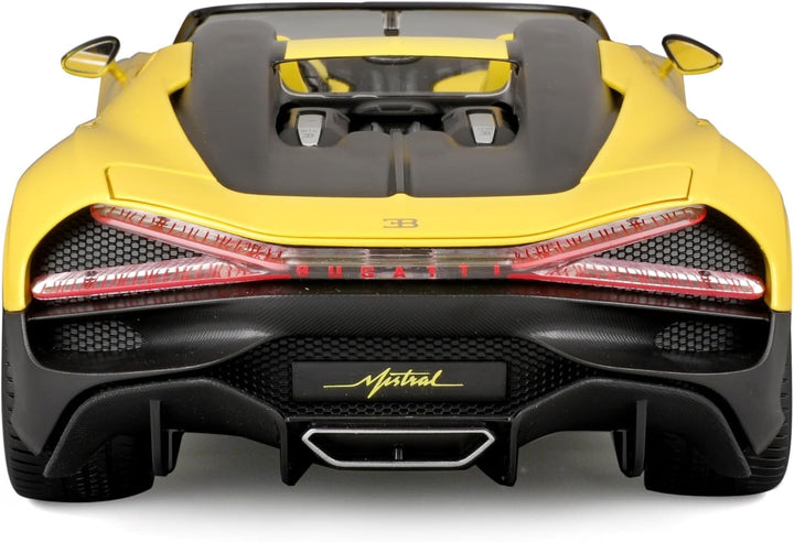 Burago Bugatti Mistral Yellow 1:18 Italian Design