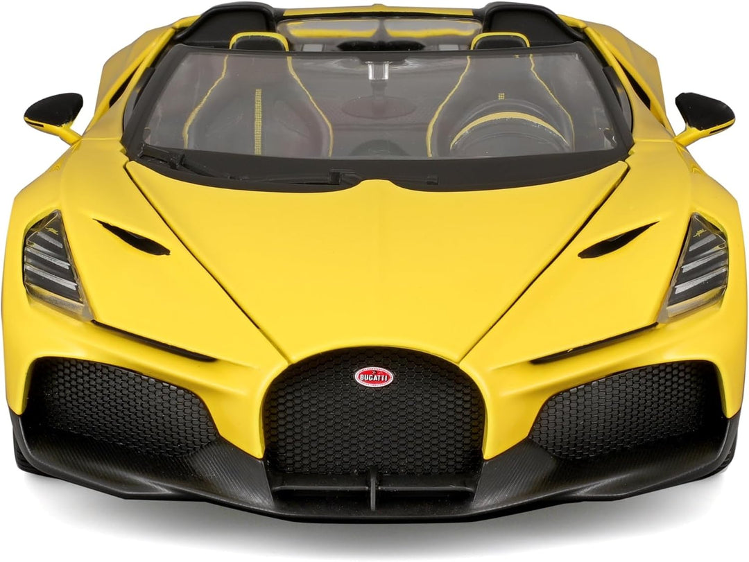 Burago Bugatti Mistral Yellow 1:18 Italian Design