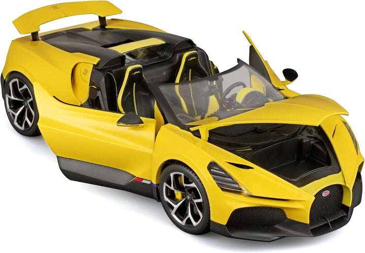Burago Bugatti Mistral Yellow 1:18 Italian Design