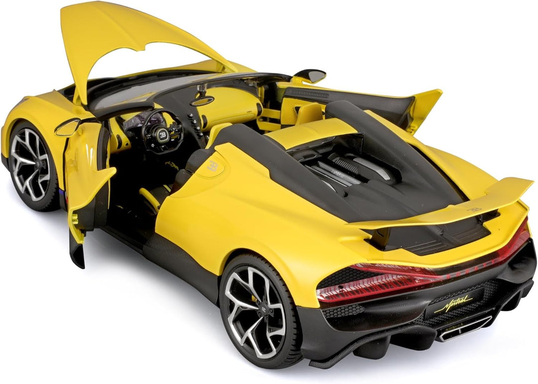 Burago Bugatti Mistral Yellow 1:18 Italian Design