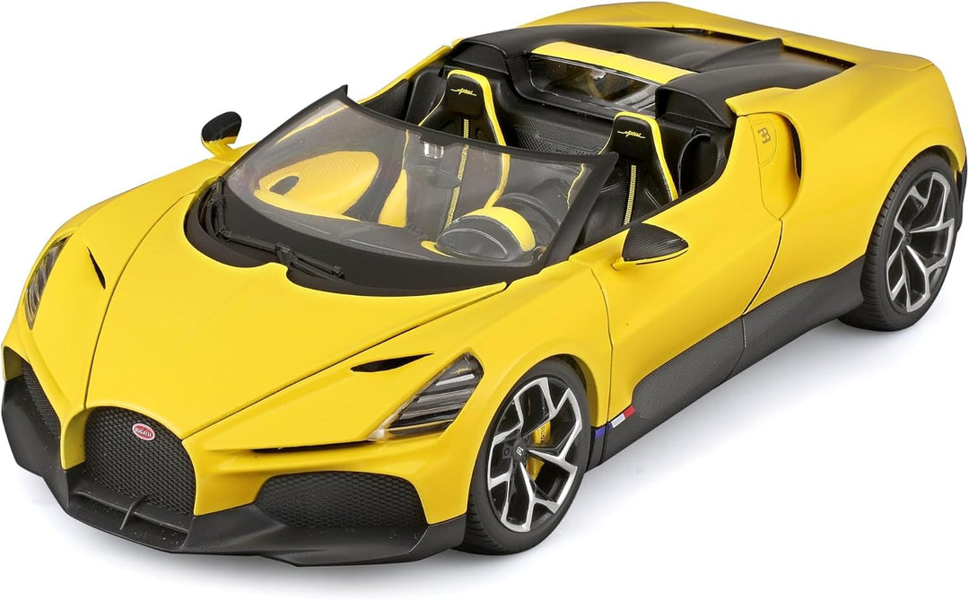 Burago Bugatti Mistral Yellow 1:18 Italian Design