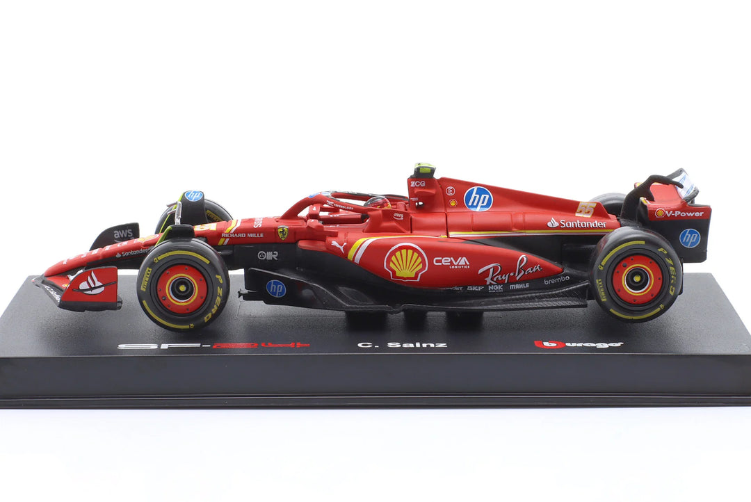 Burago Scuderia Ferrari SF-24 n° 55 Carlos Sainz GP d&