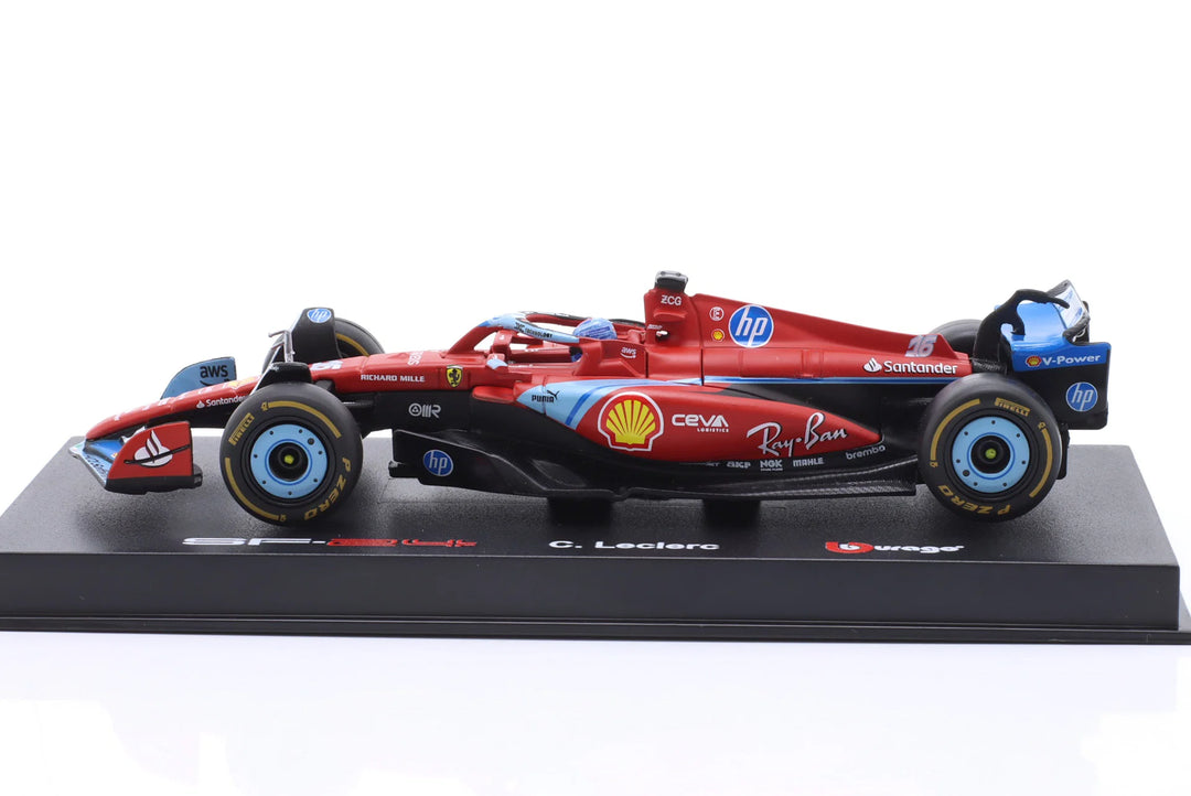 Burago Scuderia Ferrari SF-24 n°16 Charles Leclerc GP de Miami 2024 1:43