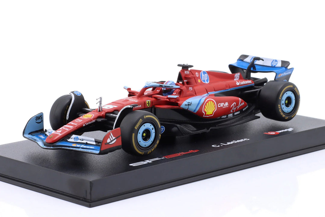 Burago Scuderia Ferrari SF-24 n°16 Charles Leclerc GP de Miami 2024 1:43