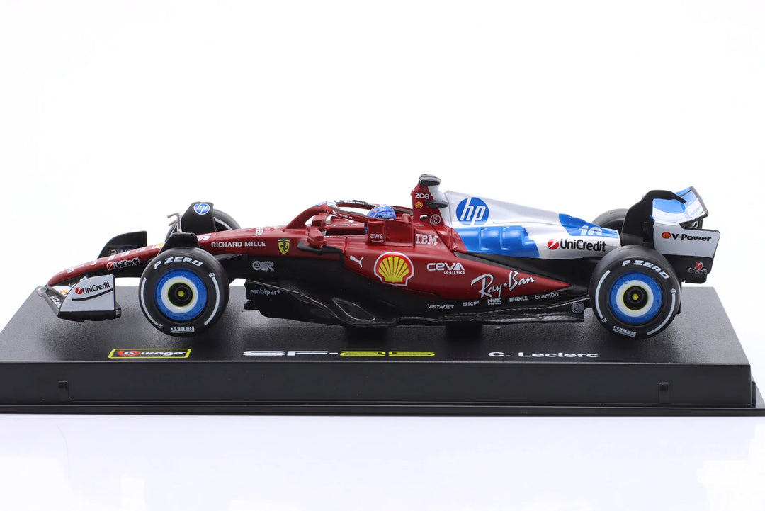 Burago Scuderia Ferrari SF-25 n°16 Charles Leclerc GP de Miami 2025 1:43