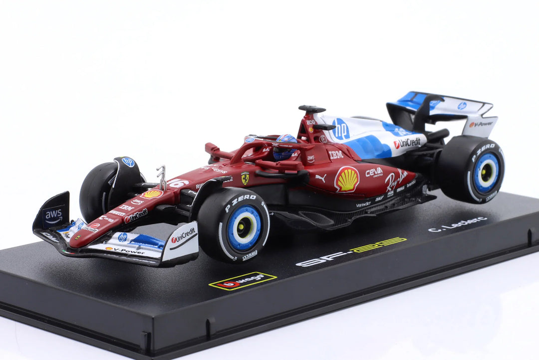 Burago Scuderia Ferrari SF-25 n°16 Charles Leclerc GP de Miami 2025 1:43