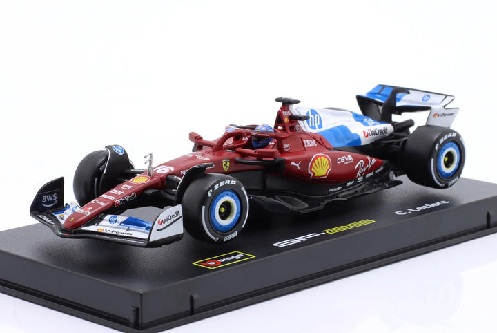 Burago Scuderia Ferrari SF-25 n°16 Charles Leclerc GP de Miami 2025 1:43