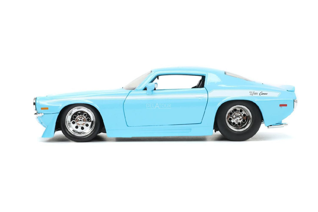 Jada Chevrolet Camaro 1971 Blauw BigTime Muscle