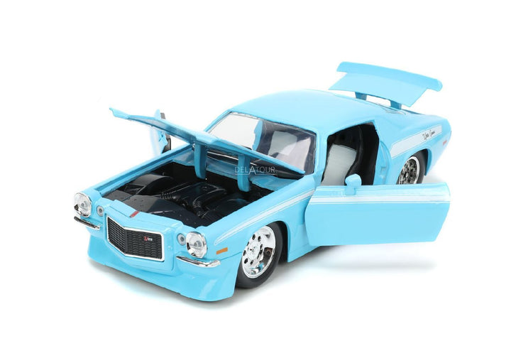 Jada Chevrolet Camaro 1971 Blauw BigTime Muscle