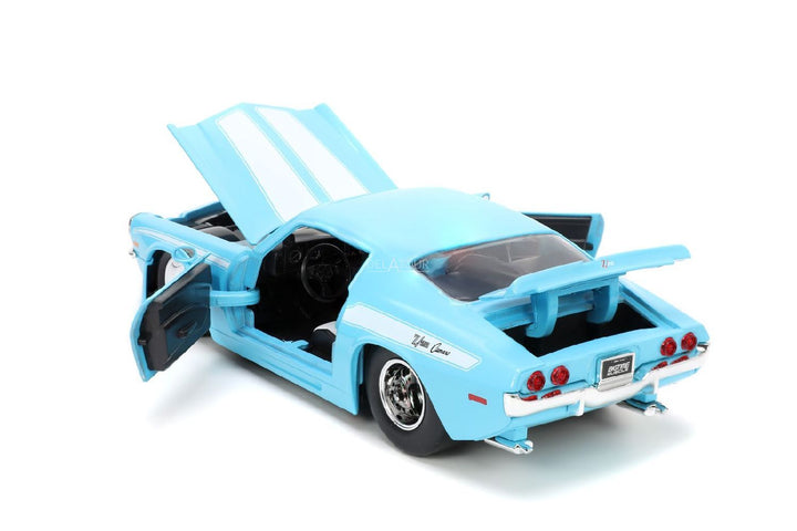 Jada Chevrolet Camaro 1971 Blauw BigTime Muscle
