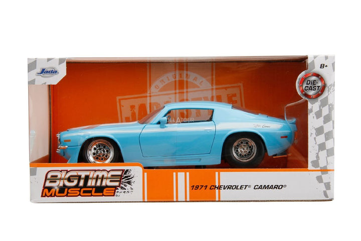 Jada Chevrolet Camaro 1971 Blauw BigTime Muscle
