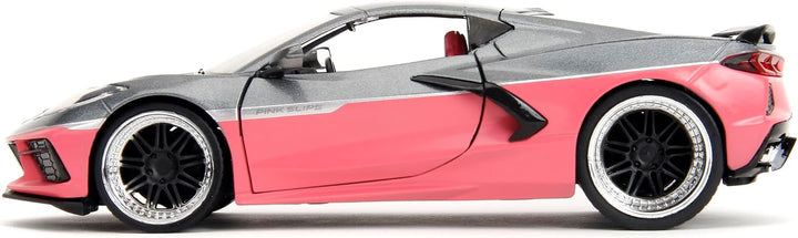 Jada Chevrolet Corvette 2020 Rose / Gris Pink Slips