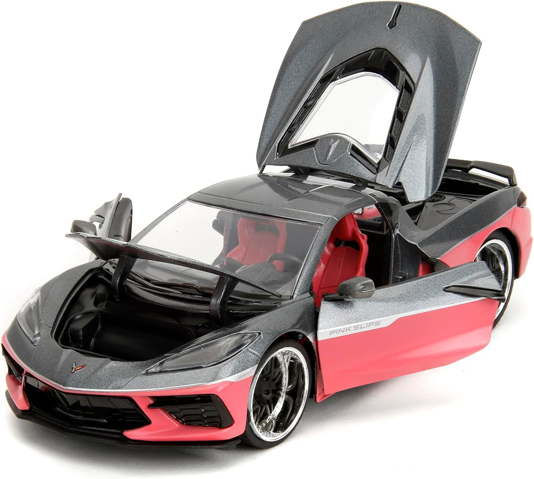 Jada Chevrolet Corvette 2020 Rose / Gris Pink Slips