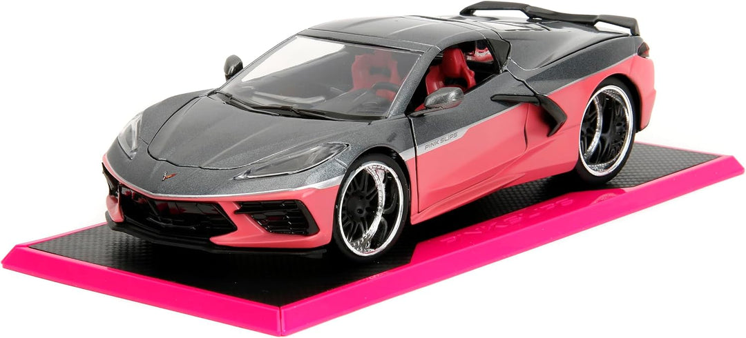 Jada Chevrolet Corvette 2020 Rose / Gris Pink Slips