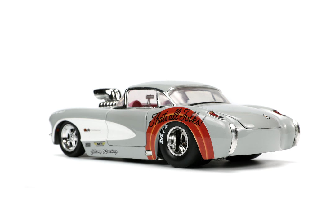 Jada Chevrolet Corvette &amp; Bugs Bunny Gray Looney Tunes