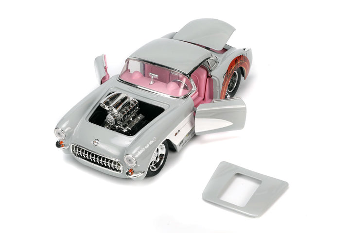 Jada Chevrolet Corvette &amp; Bugs Bunny Gray Looney Tunes