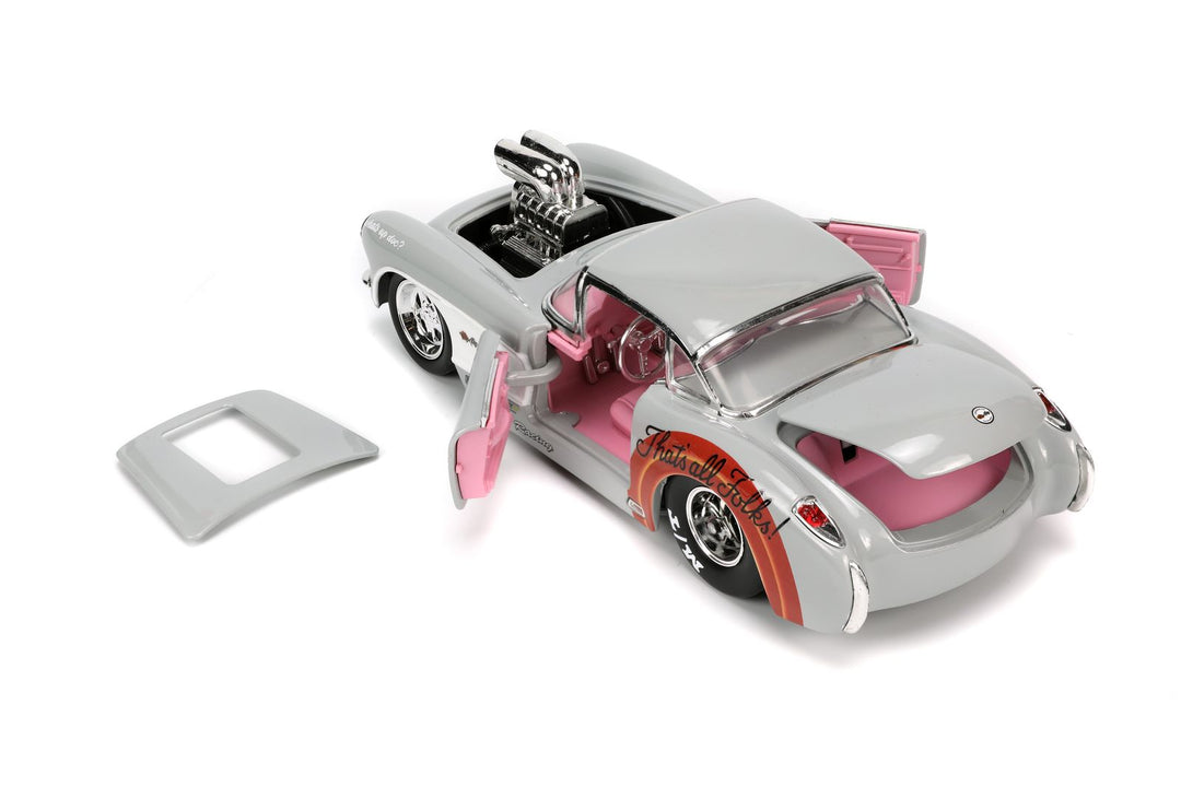 Jada Chevrolet Corvette &amp; Bugs Bunny Gray Looney Tunes