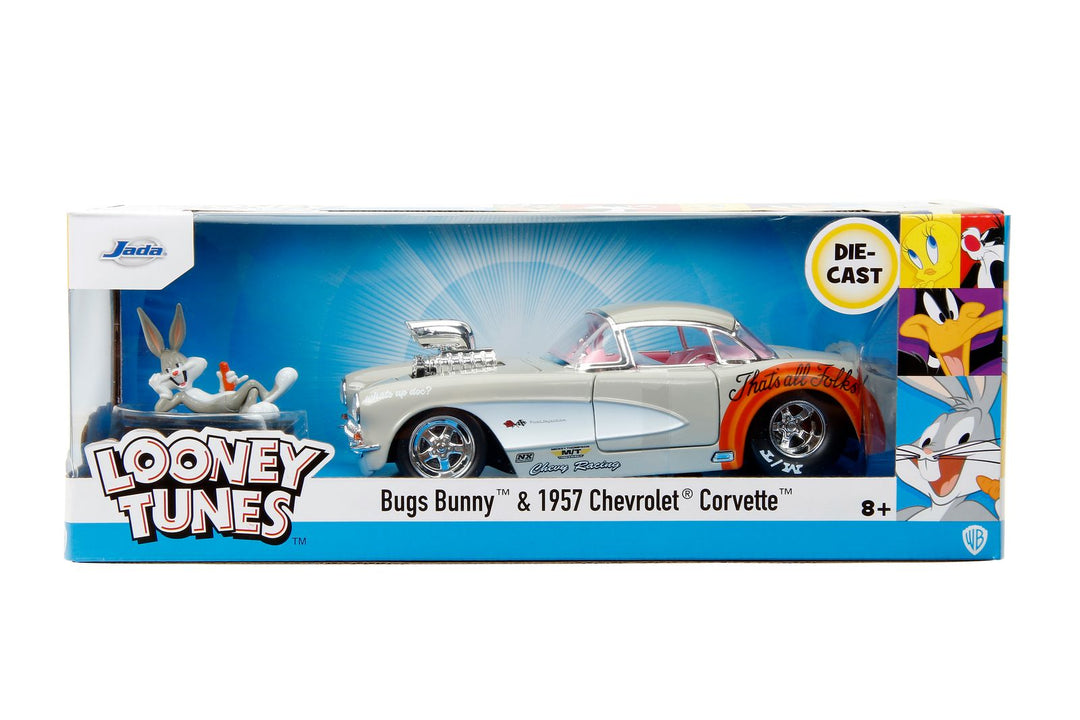 Jada Chevrolet Corvette &amp; Bugs Bunny Gray Looney Tunes