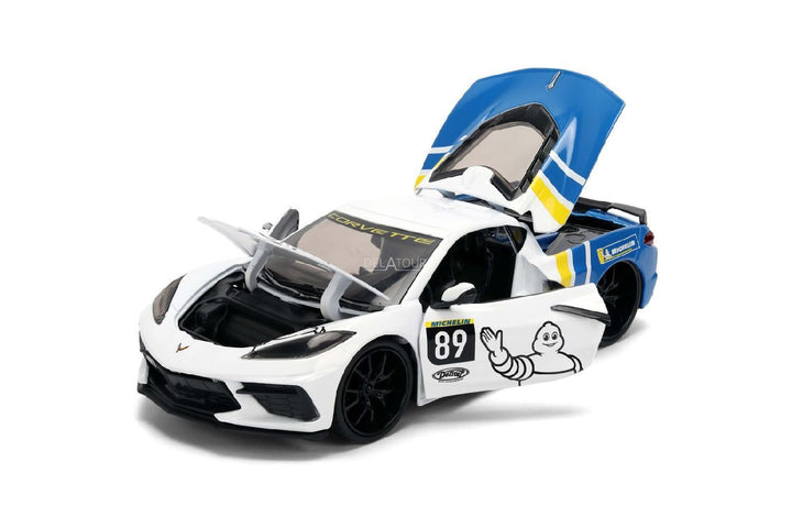 Jada Chevrolet Corvette Stingray 2020 Michelin Blanc BigTime Muscle