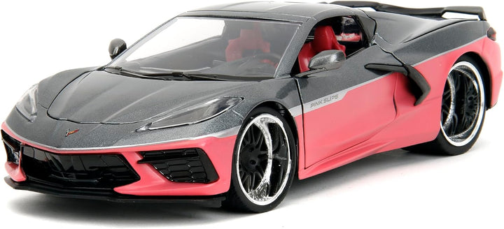 Jada Chevrolet Corvette 2020 Rose / Gris Pink Slips