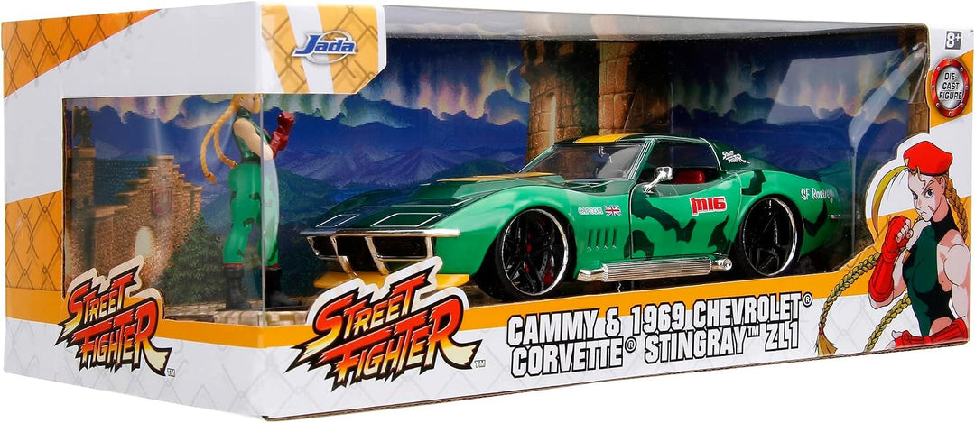 Jada Chevrolet Corvette Stingray ZL1 &amp; Cammy Groen Street Fighter