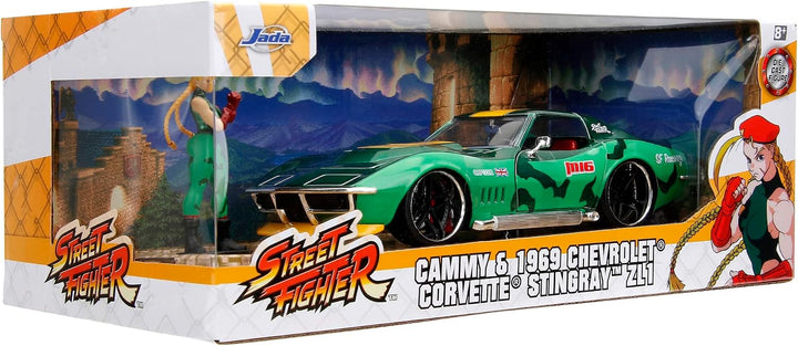 Jada Chevrolet Corvette Stingray ZL1 &amp; Cammy Groen Street Fighter