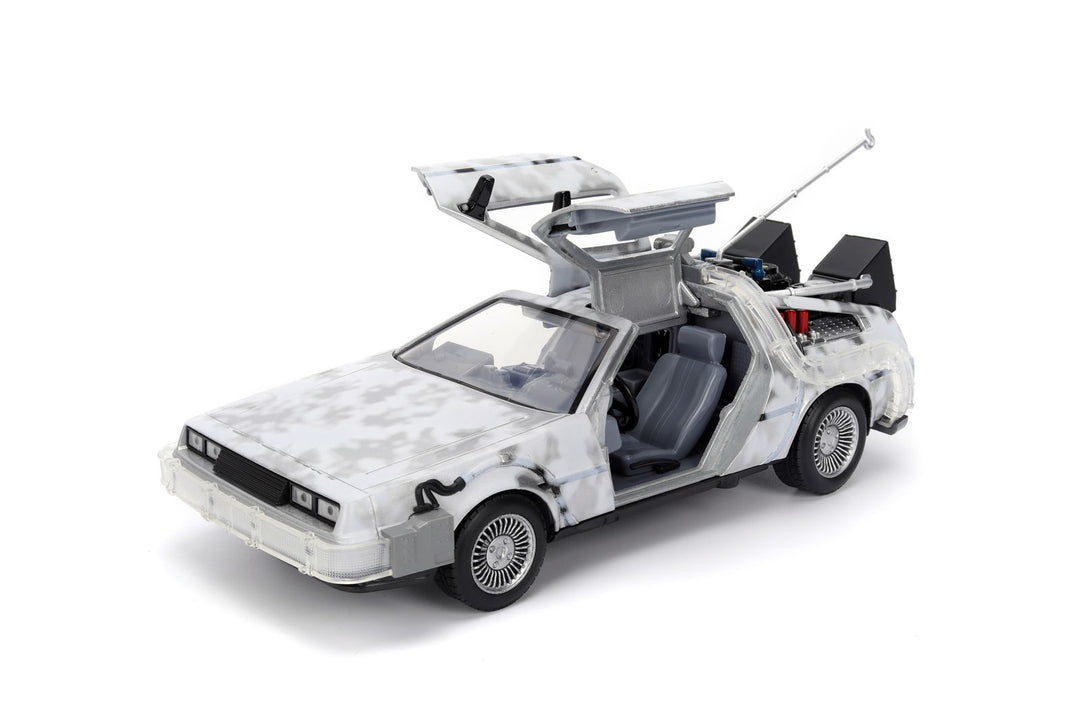 Jada Delorean Time Machine Grijs Back to the Future Frosted