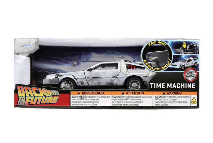 Jada Delorean Time Machine Grijs Back to the Future Frosted